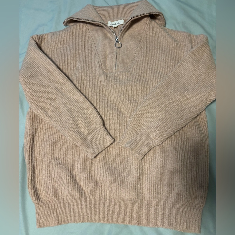Oversized half zip Sweater